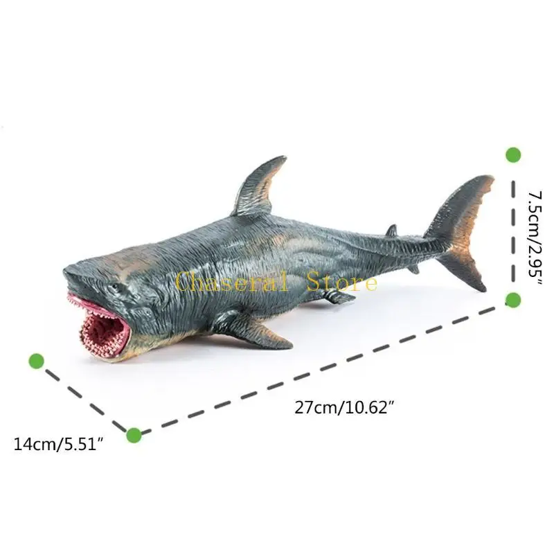 E7CE Action Figure Gag Regalo per bambini e adulti Realistico Oceano Megalodon Bambini Bomboniere Giocattoli Forniture creative