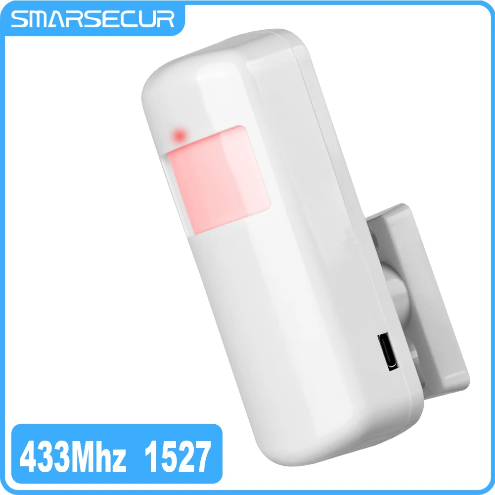 Wireless Infrared Motion Detector 433MHz eV1527 for Home Alarm System PIR Motion Sensor Detector