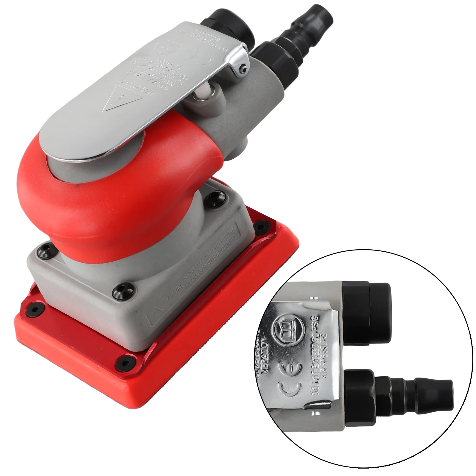 

Finishing Sander Square Air Sander Pneumatic Sander Grinding Parts Metal Grinding Rust Removal Square Wood Grinding