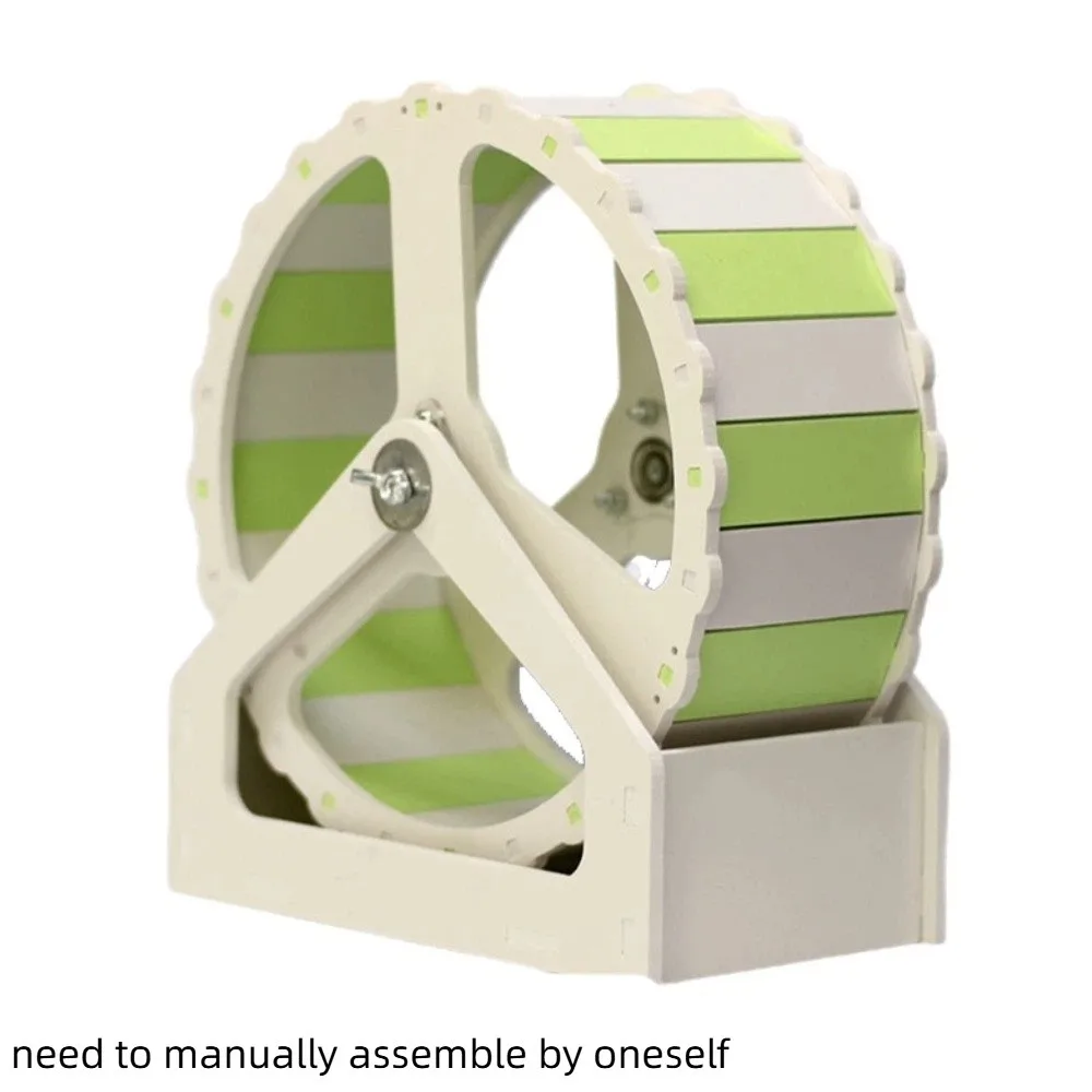 Durable Plastic Hamster Running Wheel Silent Colorful Rodent Running Wheel 21cm Stable Base Exercise Wheel for Small Animals