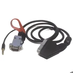 Mister FPGA VGA to SCART RGB/RGBS Cable For FC FPGA Family Computer CRT Emudriver Low Resolution PC Pure Copper 3.5mm Audio