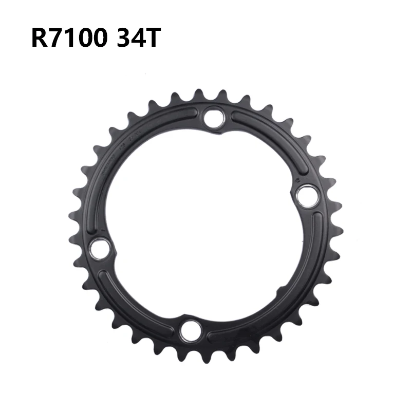 Shimano 105 R7100 Di2 Kurbelgarnitur Kettenblatt 12s für FC-R7100 R8100 34T/50T/50-34T Original Shimano – Detail 9