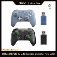 8BitDo New Ultimate 2C Wireless Gaming Controller for PC, Windows 10, 11, Steam Deck, Raspberry Pi, Android Gamepad Accessories