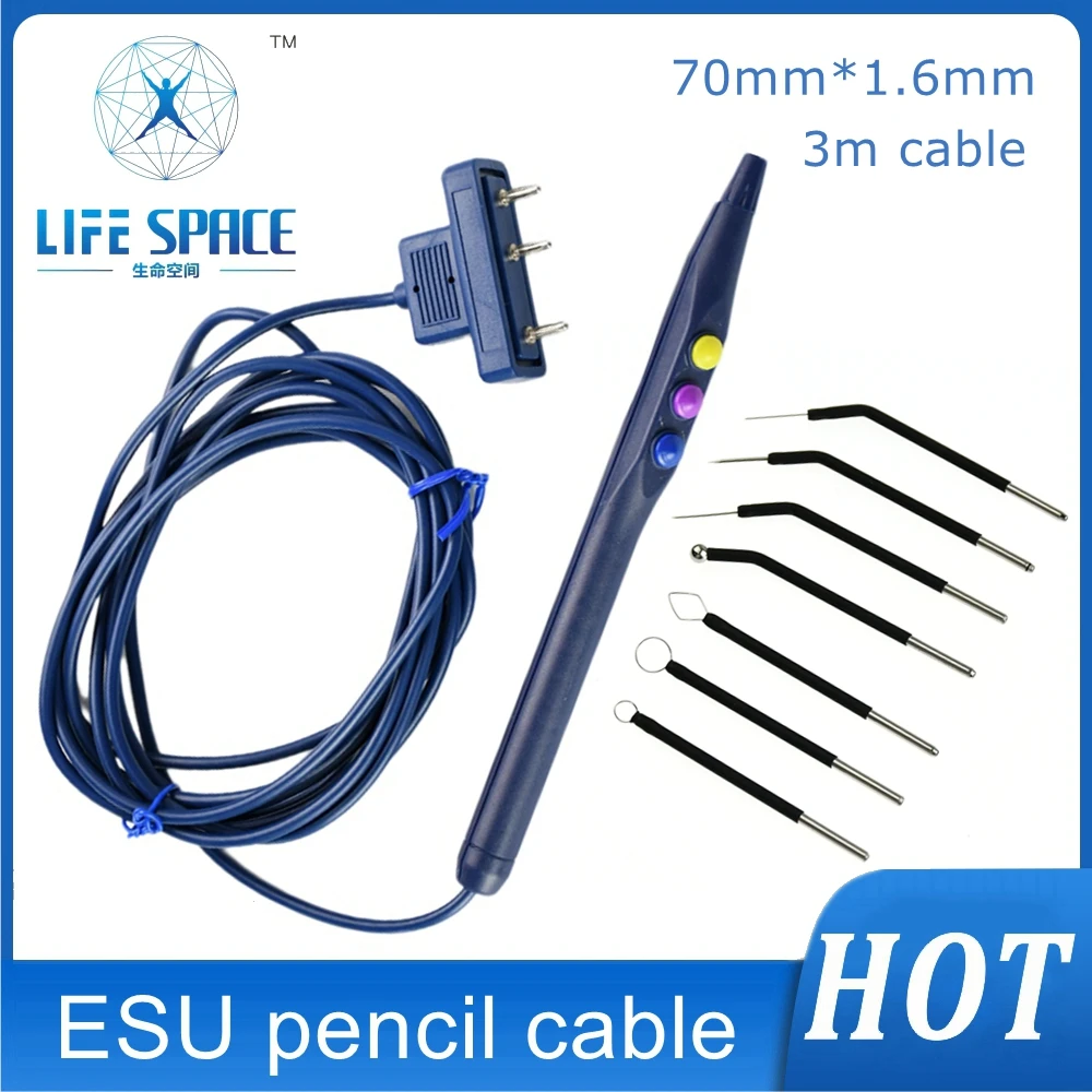 

Wholesale 7PCS Set Dental Electrode ESU Pencil Electrosurgery Unit Use for Dentists/Pet Therapy