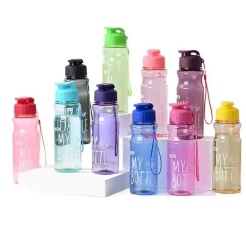 BPA Free Transparent Couple Water Cup Leak Proof PET Anti-drop Water Container Sports Water Cup Drinking Cup Sport Water Bottle