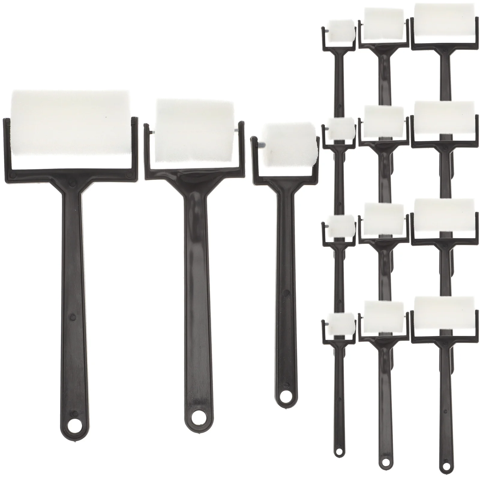 15 Pcs Sponge Brush Dyeing Kids Painting Crafts Kit Rollers Spray Painted Material Plastic Dad Sponges