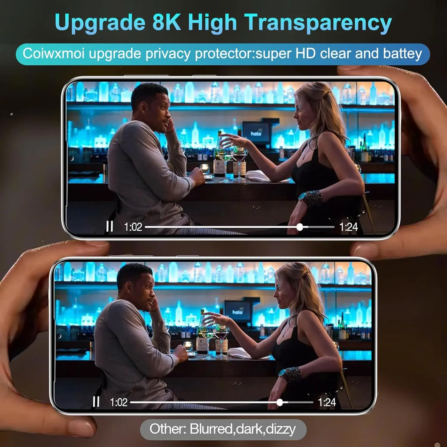 قطعتان من واقي شاشة الخصوصية الزجاجي لهاتف Xiaomi Redmi Note 10 Pro 9H من الزجاج المقسى #4