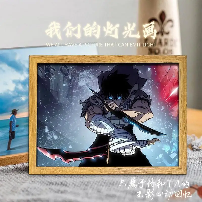 

Корейские комиксы Solo Leveling Surrounding серии освещение живопись настольные украшения креативные подарки атмосфера спальни огни