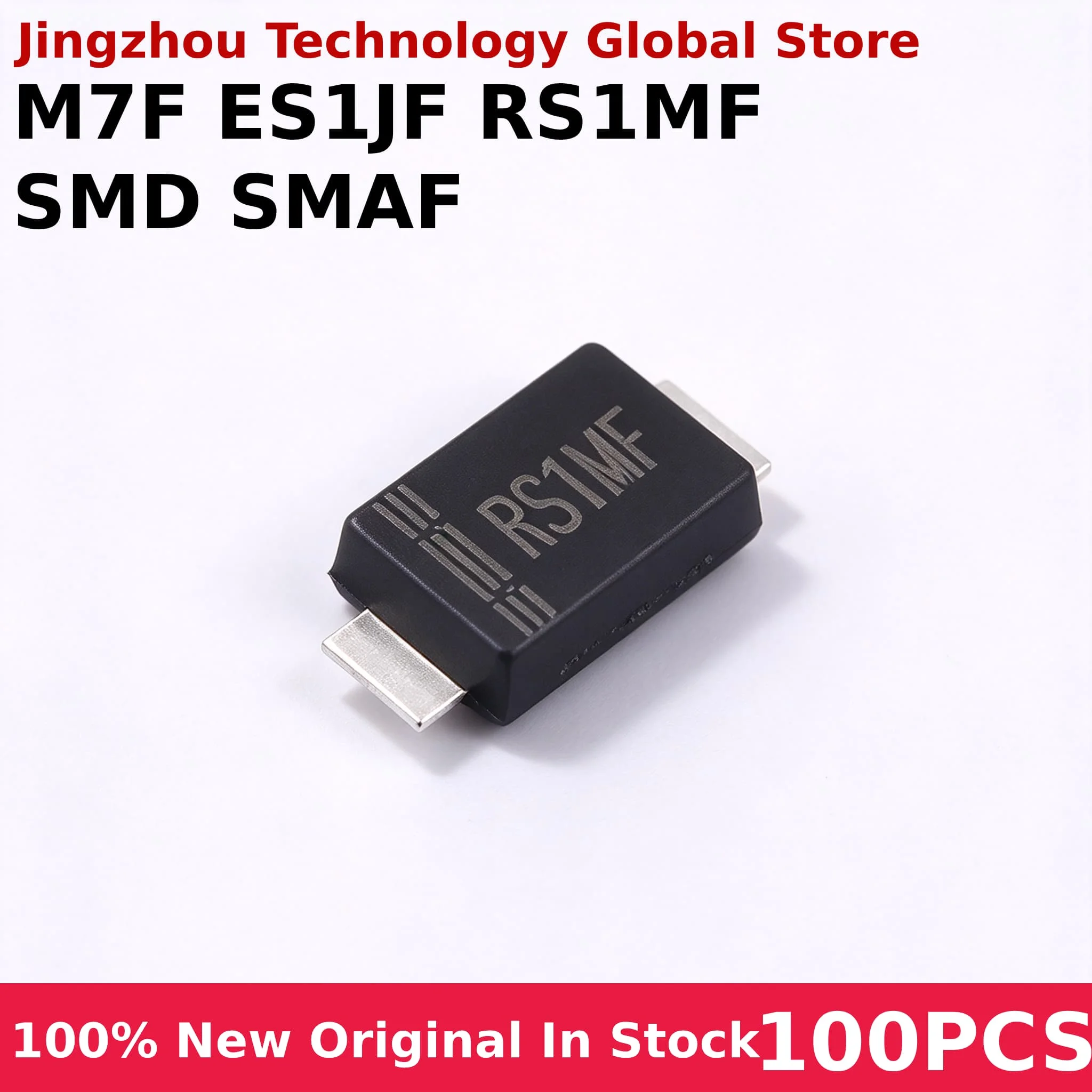 100PCS M7F ES1JF RS1MF SMD SMAF Rectifier Diode M7 ES1J RS1M Schottky 4007 Thin Section﻿ 100% New Wholesale