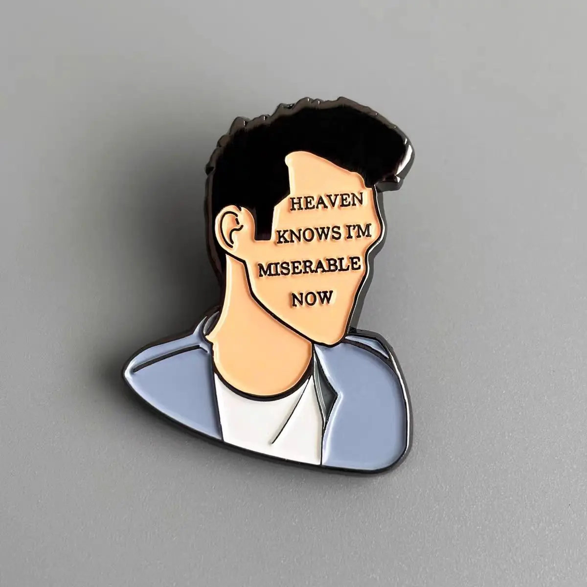 Miserable the Smiths rock 'n' roll perimeter badge brooch