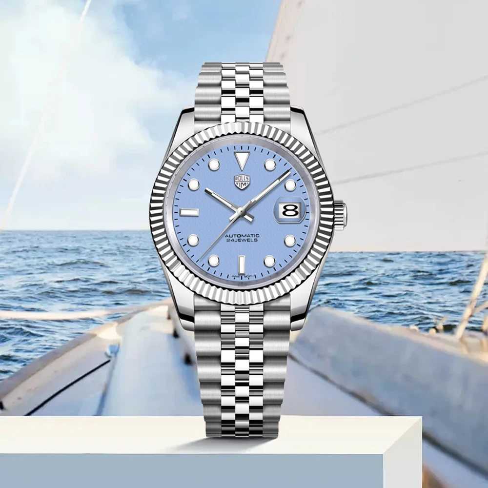 

RollsTimi супер светящиеся мужские часы, роскошные механические наручные часы NH35, автоматические часы для мужчин, AR с сапфировым стеклом, водонепроницаемые мужские подарки