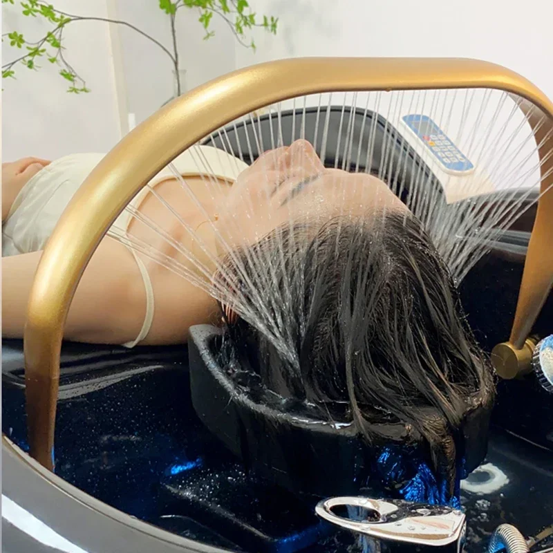 Kopf Spa Haar wasch bett Luxus Smart Artefakt Stylist Massage Shampoo Stuhl Salon Lettino Massa ggio Salon Ausrüstung