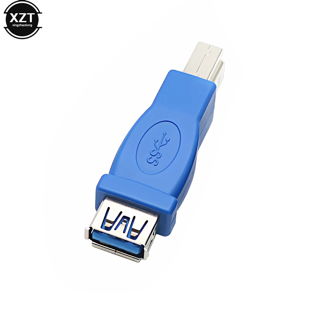 1PC High Quality USB 3.0 Type A Female to Type B Male Plug Connector Adapter USB3.0 Extender Converter Adaptor
