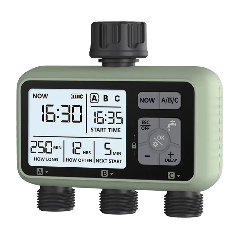 

Electronic automatic three-zone irrigation system Irrigation garden water timer