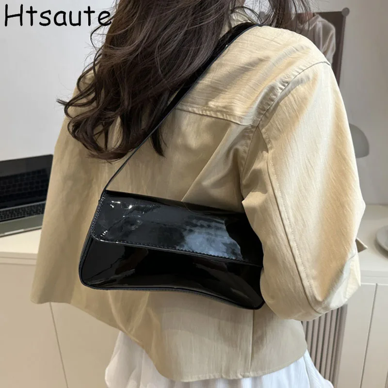 

Solid Color Underarm Bag For Women Zipper Mobile Phone Bags Simple PU Leather Shoulder Crossbody Small Square Bag Mini Handbag