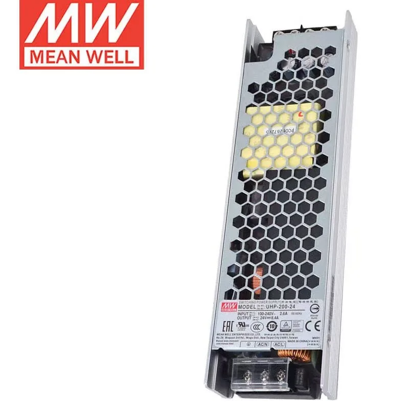 

TAIWAN MEAN WELL UHP-200-24 24V 8.4A 201.6W Slim Type with PFC Switching Power Supply Brand New Original Authentic