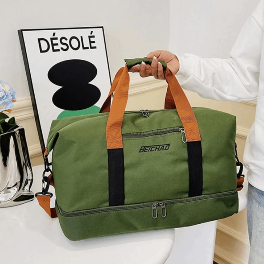 

Ins Large Capacity Travel Duffle Bag Handheld Business Trip Travel Luggage Bag Waterproof Sports Messenger Bag Women