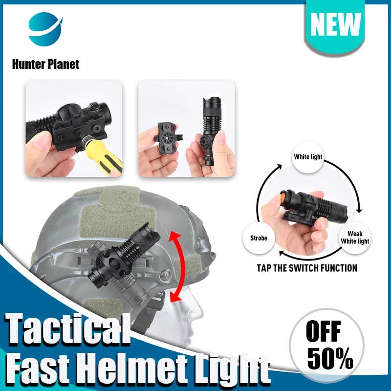 

Tactical Military Fast Helmet Light WADSN Tactical Flashlight AIrsoft Strobe Constant Moment Helmet Lamp With White Scout Light