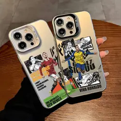 Mr Football C-cR7-R-Ronaldos Phone Case For IPhone 16 15 14 13 12 11 Mini Pro Max X XR XSMAX 8 7 Plus Anti Fall Matte Back Cover