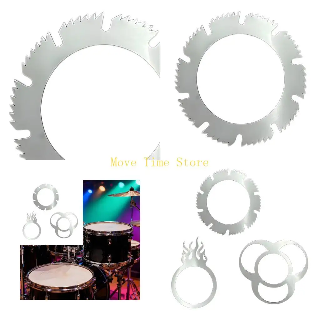 92ME Bass Drum Vent Trim with Polished Finish Drum Air Hole Decorative Plate Perfect for Improved Acoustics and Durability