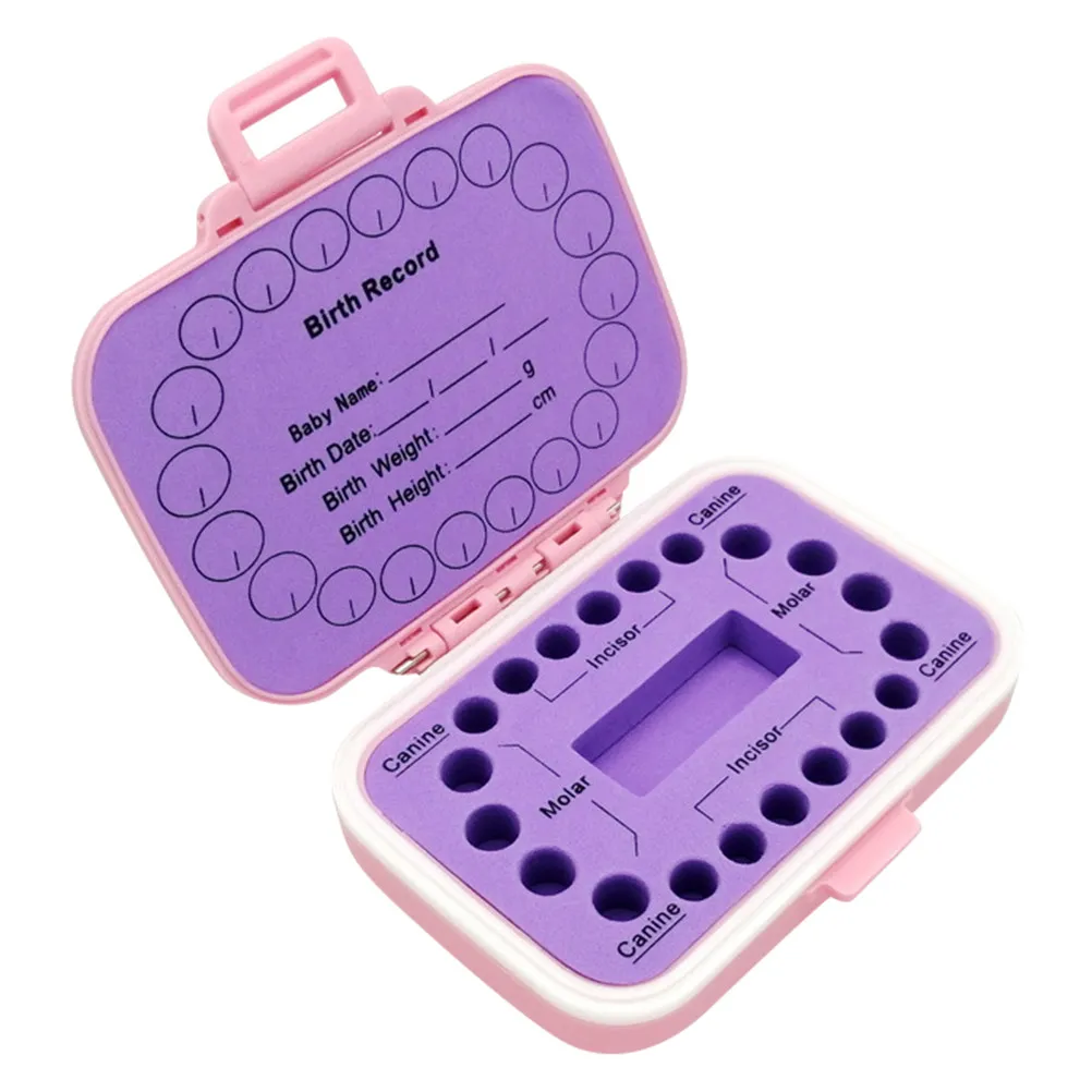 

Коробочка для детских зубов: футляр для хранения выпавших зубов с отделениями и этикетками, коробка для записи воспоминаний для детей