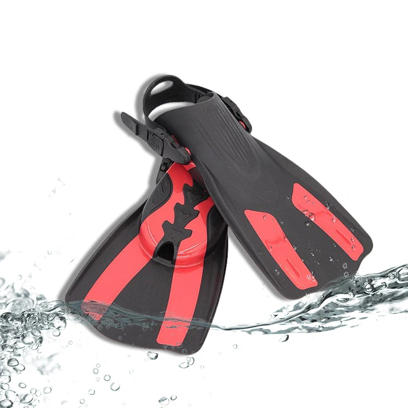 

Adult Swimming Diving Frog Shoes Adjustable Silicone Auxiliary Training Flippers Swimming Bi-Fin Diving Fishing & Hunting Gear