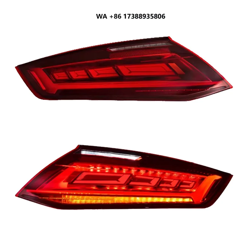 for TT MK3 LED Taillights 2015 2019 Rear Lamp Upgrade Car Accessories LED Back Indicator Rear Light Taillights