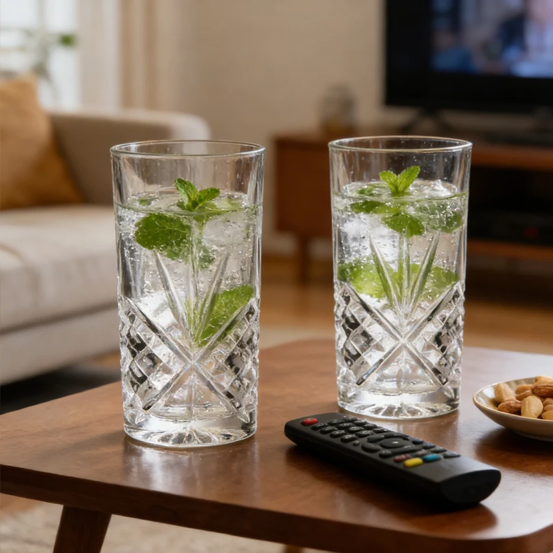 

2pcs Vintage Wine Glass High End Cocktail Cup Transparent Whiskey Scotch Cups Classic Carved Wine Glass Suitable for Gift Giving