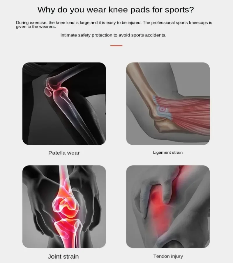 Rodillera profesional, soporte para la rodilla, alivio de la artritis, dolor articular, ACL, MCL, baloncesto, voleibol, manga de compresión