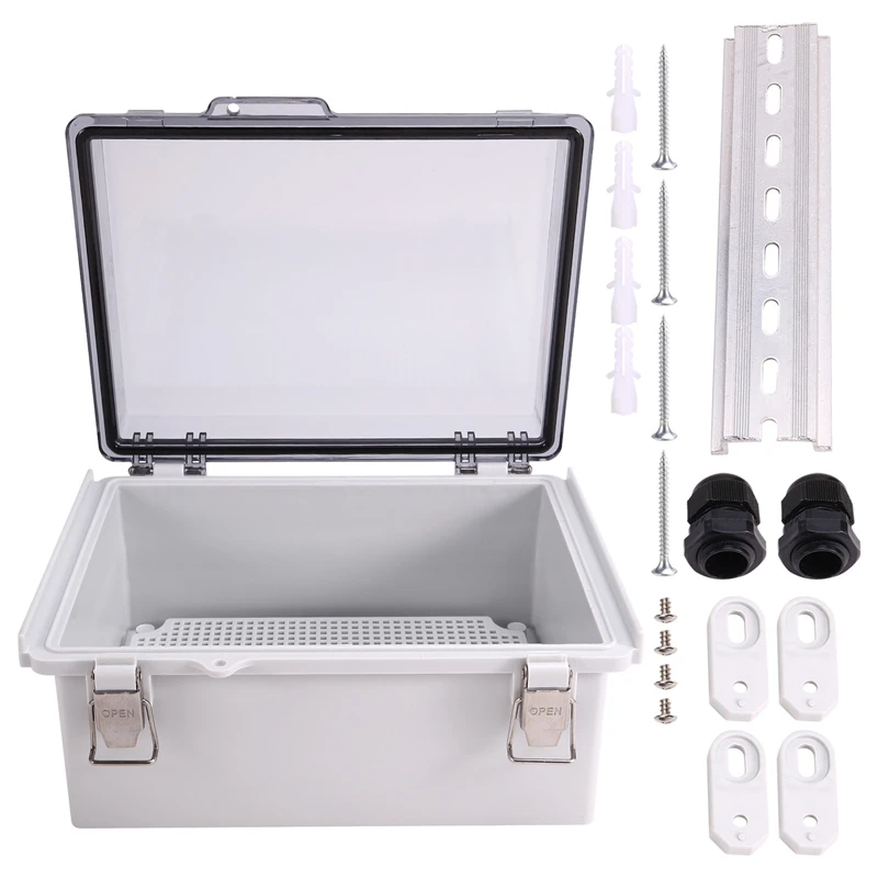 

Fresh 2X Outdoor Wifi Enclosure Weatherproof Locking Outdoor Wifi Box Waterproof Switch Router Enclosure Box 8.7X6.7X4.3Inch