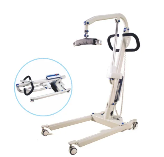 Base Width Adjustment Electric Patient Lift Hydraulic Portable Lift For Disabled
