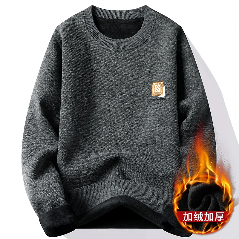 Sweater For Men Men's Clothing Streetwear Male Pullovers Spring Fashion Autumn Men's Sweat-shirt Knit Casual Hombre Warm Solid
