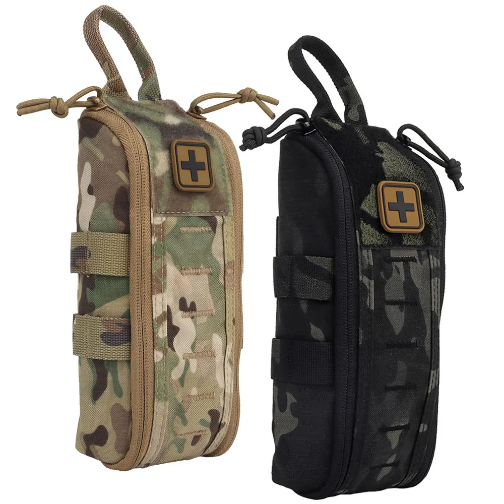 Tas Taktis Perlengkapan P3K MOLLE Respon Cepat Berburu Luar Ruangan Berkemah Mendaki Gunung Bertahan Hidup Darurat Kantong Medis Sabuk Pinggang Perlengkapan