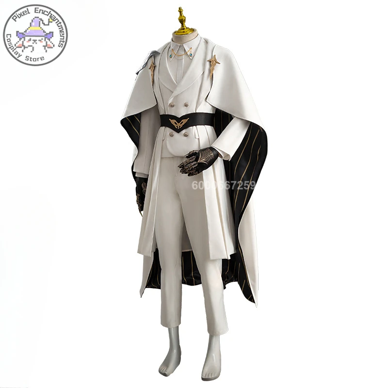 Love And Deepspace Game Xavier Cosplay Costume Men Handsome Star Sea Traveler Uniform Suit Wig Halloween Party Role Play Outfit