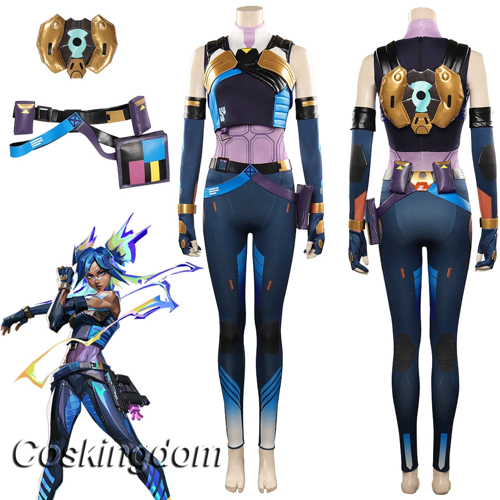 

CosplayNeon Cosplay Fantasy Game Valorant Costume Disguise Adult Women Cosplay Roleplay Fantasia Outfits Female Halloween Party
