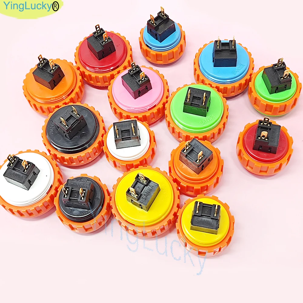 SANWA OBSN 30mm 24mm Original Japan SCHRAUBE Typ Runde Push Button Arcade Null Verzögerung Für PC Joystick PS3 XBOX Arcade Spiel Maschine – Detail 7