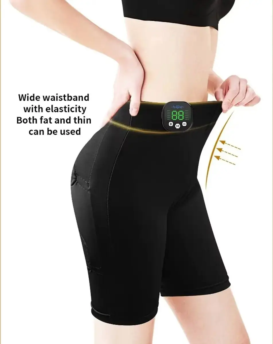 

Женские тонизирующие брюки с EMS-стимуляцией - 29 уровней интенсивности, электронный миостимулятор для домашнего спортзала, йоги, коррекции фигуры и похудения