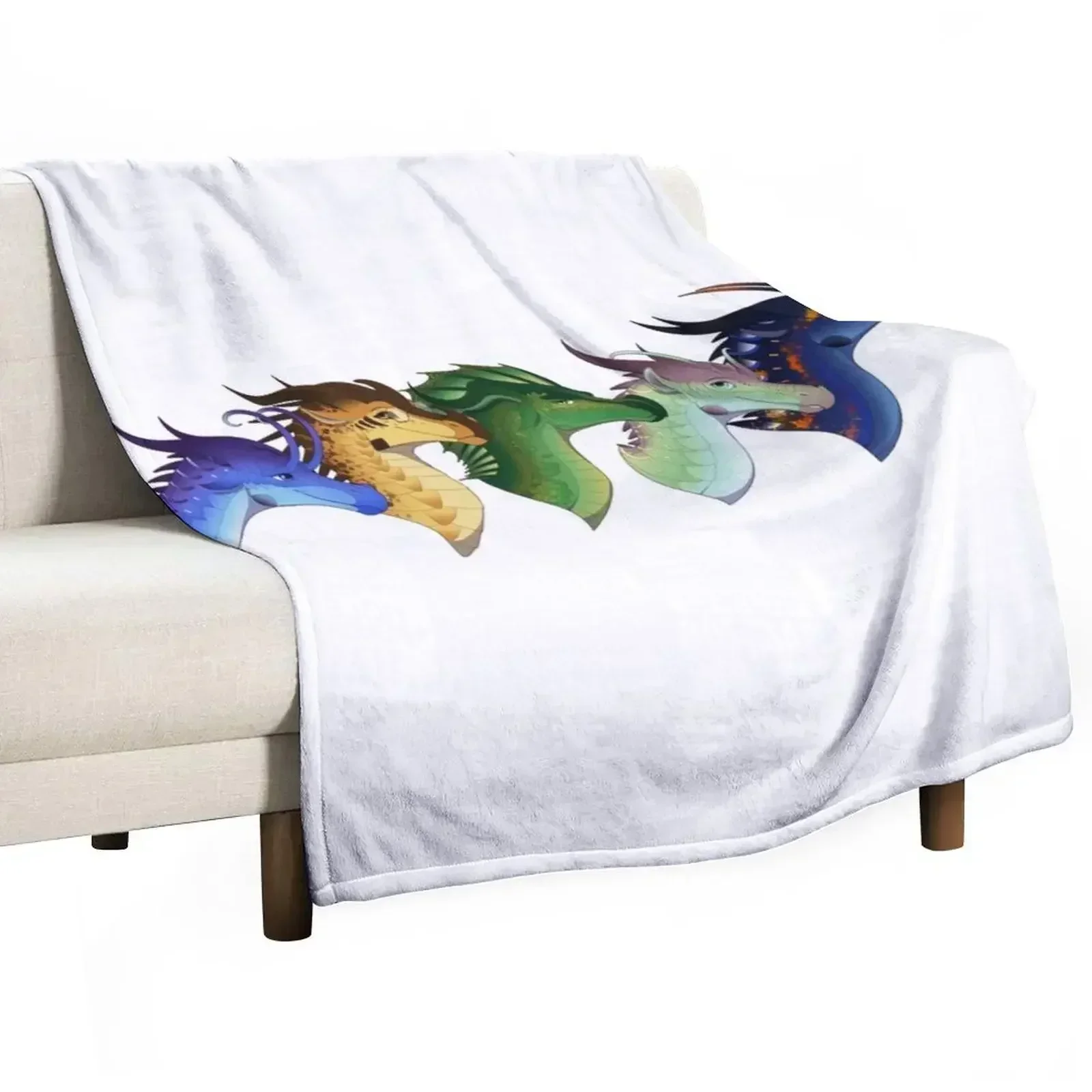 Wings of Fire - Lost Continent Throw Blanket Nap christmas gifts Blankets For Bed Blankets