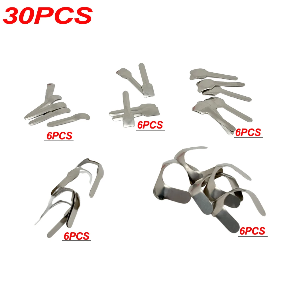 30pc dental seccional contornos matriz sistema anterior matriz banda anel cunhas titular para sobre restauração da superfície proximal