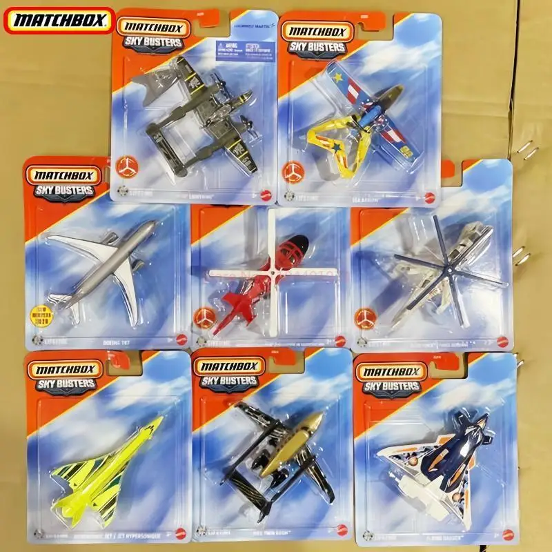 

New Original Matchbox Sky Busters Car Hypersonic Jet Boeing 747 Force Aerienne Vehicle Model Collection Toys Boys Birthday Gift