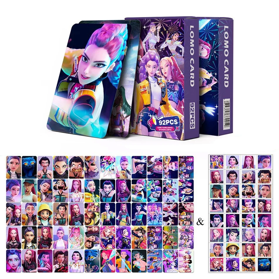 92 tarjetas pequeñas de caza de brujas, colección de mercancías de película, tarjetas fotográficas, Mini pegatinas, tarjetas LOMO, decoraciones de juguetes para niños, tarjeta de juego