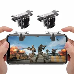 T10/T10S PUBG amaç çekim için ABS cep telefonu oyunu tetik L1 R1 yangın anahtar düğmesi IPhone Android için evrensel Gamepad Joystick