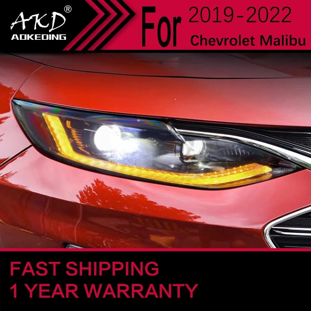 Car Lights for Chevrolet Malibu XL LED Headlight 2019-2022 Malibu Head Lamp Drl Projector Lens Automotive