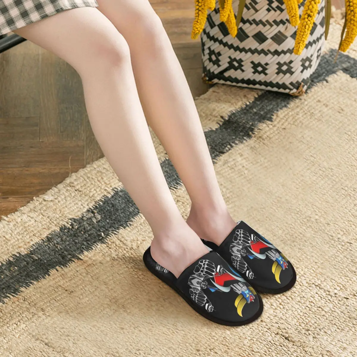 Pantofole in memory foam personalizzate UFO Robot G-Grendizers Anime Manga Pantofole da casa morbide e calde da donna