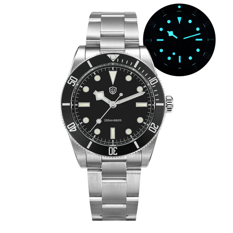 Watchdives WD7922 BB54 Watch VH31 Sweep Second Movement Quartz Watch Sapphire Crystal C3 Luminous 200m Waterproof Dive Watch image 3