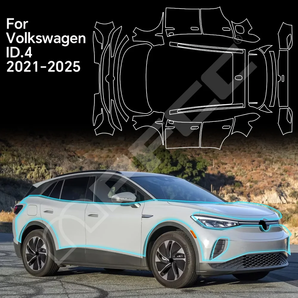 

Pre-cut For Volkswagen ID.4 2021-2024PPF Bra 8.5Mil TPU Anti-scratch Paint Protection Film Car Body Clear Resistant Cover