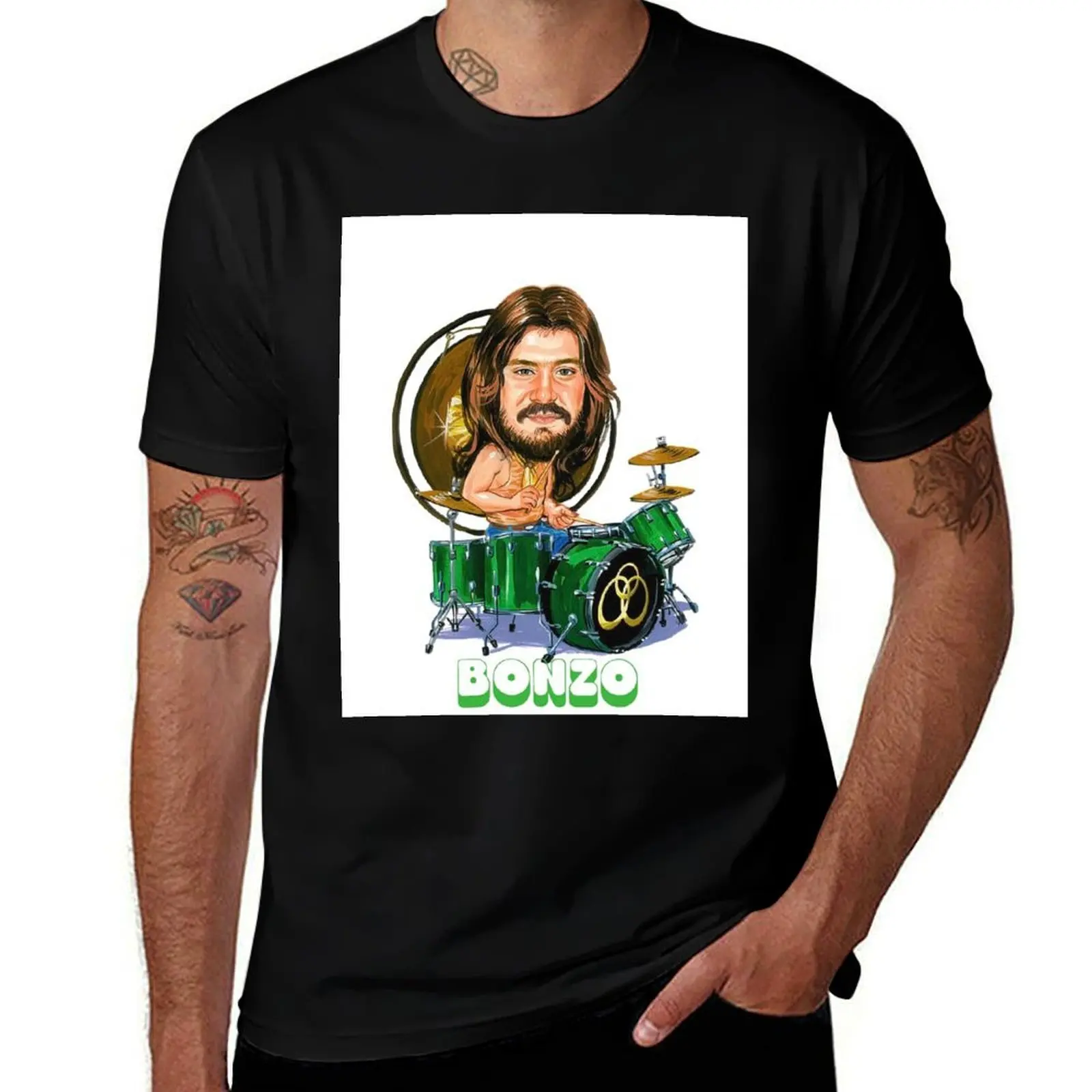 

John Bonham Graphic T-Shirt Simple Casual Short Sleeve Tee