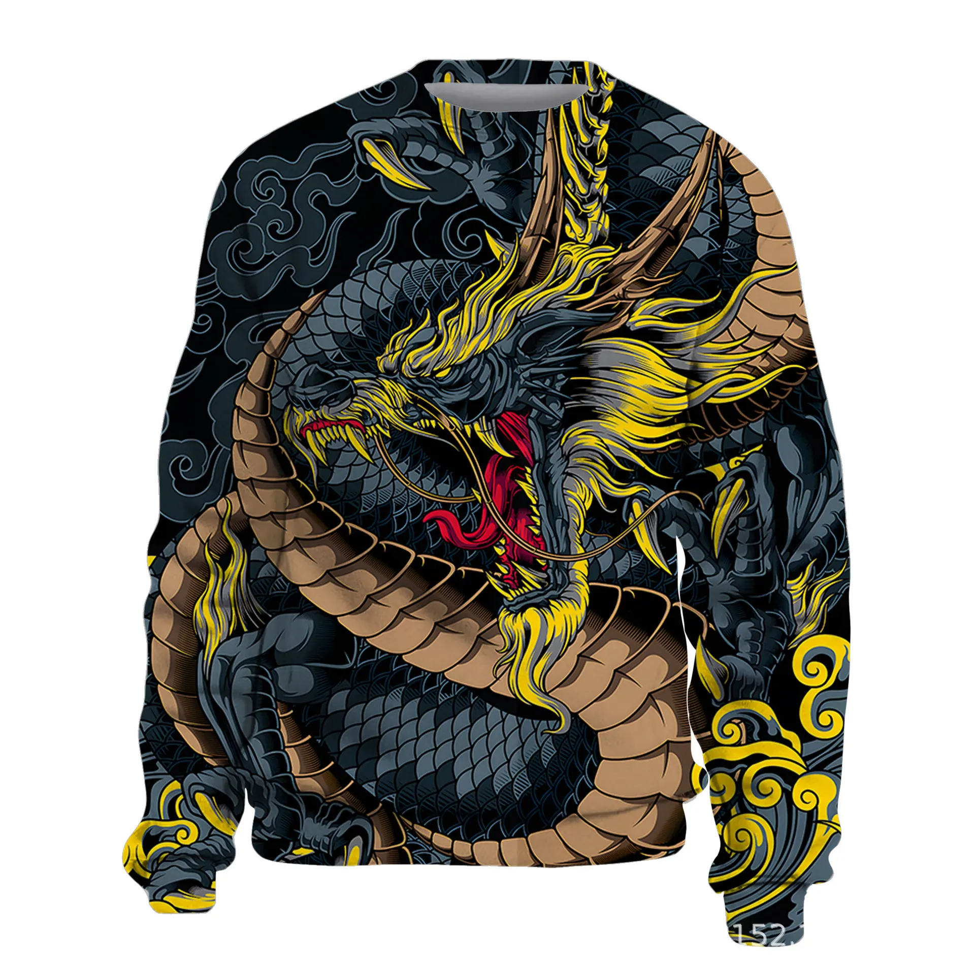 Men's Animal Series 3D Printing T-Shirt Women Casual Long Sleeve Luxury T Shirts Sweatshirt Oversized Harajuku Man Tees Tops