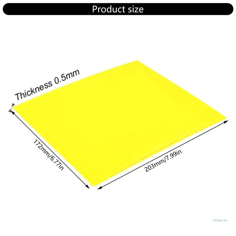 M5TD 10 gele epoxyplaten, isolatieplaat epoxyplaat 0,5 mm dikte voor doe-het-zelf-batterijprojecten, eenvoudig te installeren