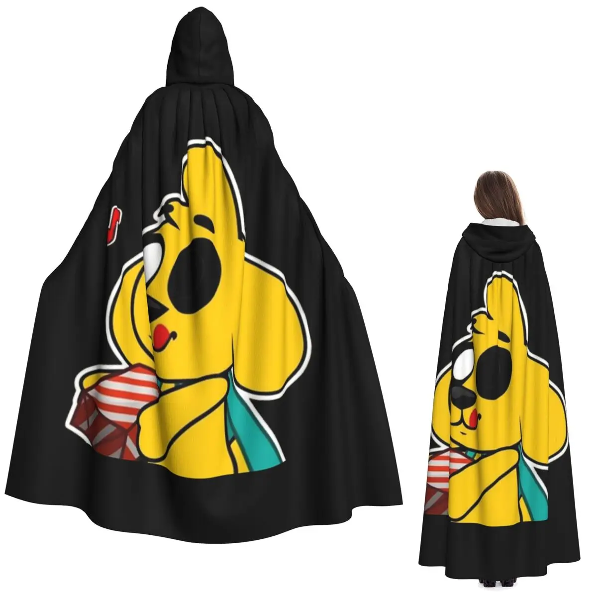 

Длинный плащ с капюшоном Mikecrack, средневековый костюм ведьмы, накидка для косплея, накидка на Хэллоуин, вечеринка для взрослых, унисекс